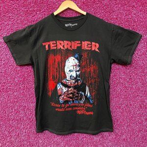 Bloody Disgusting X Terrifier Art The Clown Horror T-Shirt Medium